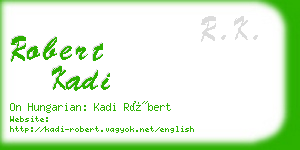 robert kadi business card